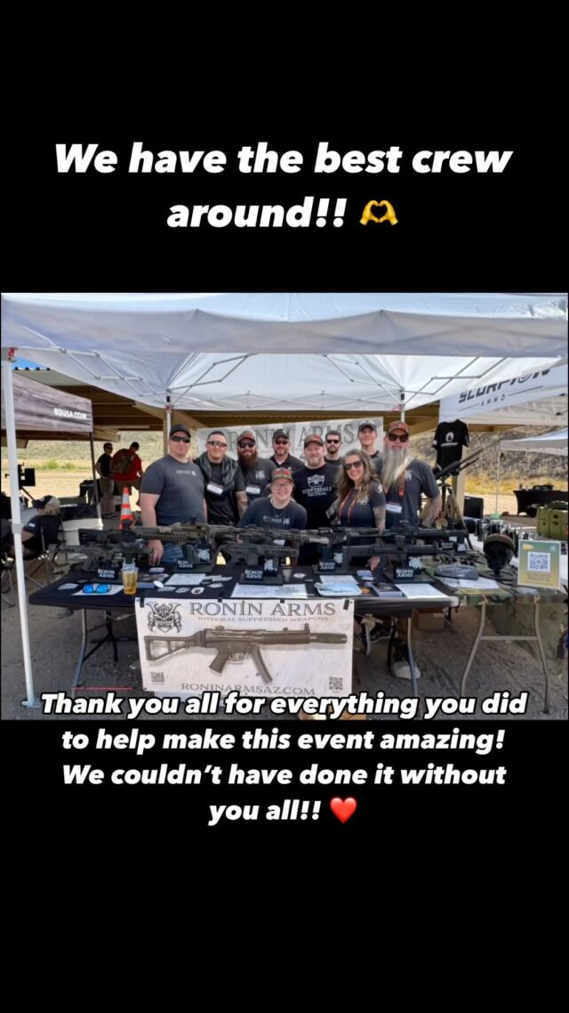 Could not have done @canconevent without our amazing friends and industry partners pitching in and helping us run the best firing line at the event! We could not have done this without you all!! Thank you so much for all you do and for being amazing people! We love you all!!